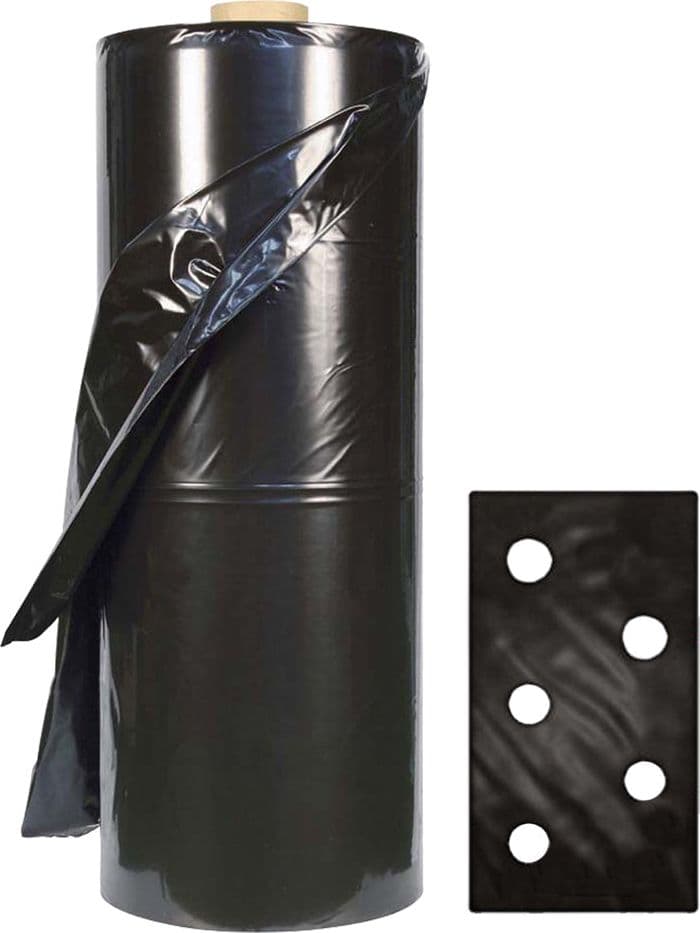 Telo Per Pacciamatura Fori Sfalsati 100 Mt -Dist.Fori 30/30 Cm (Rotolo) - Lif
