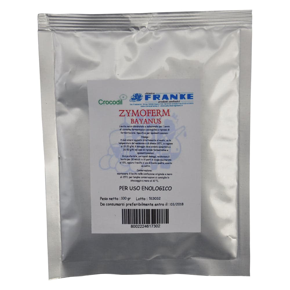 Enolievito Zymoferm Bayanus Chimica Franke 100 gr