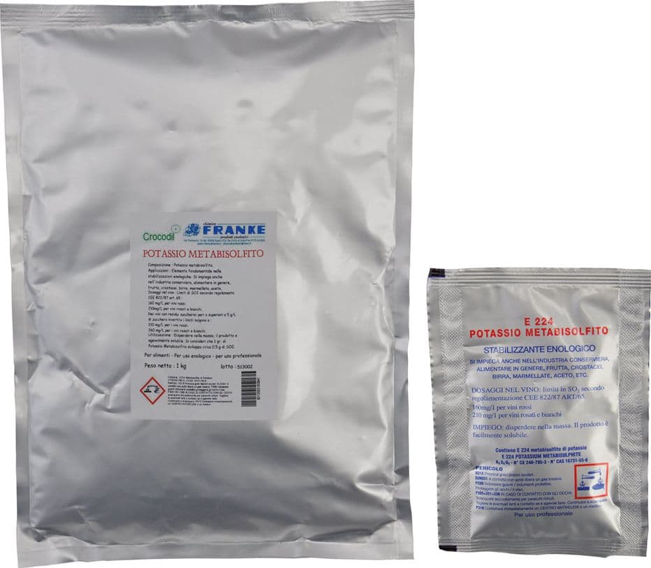 Metabisolfito di Potassio Chimica Franke 1 kg