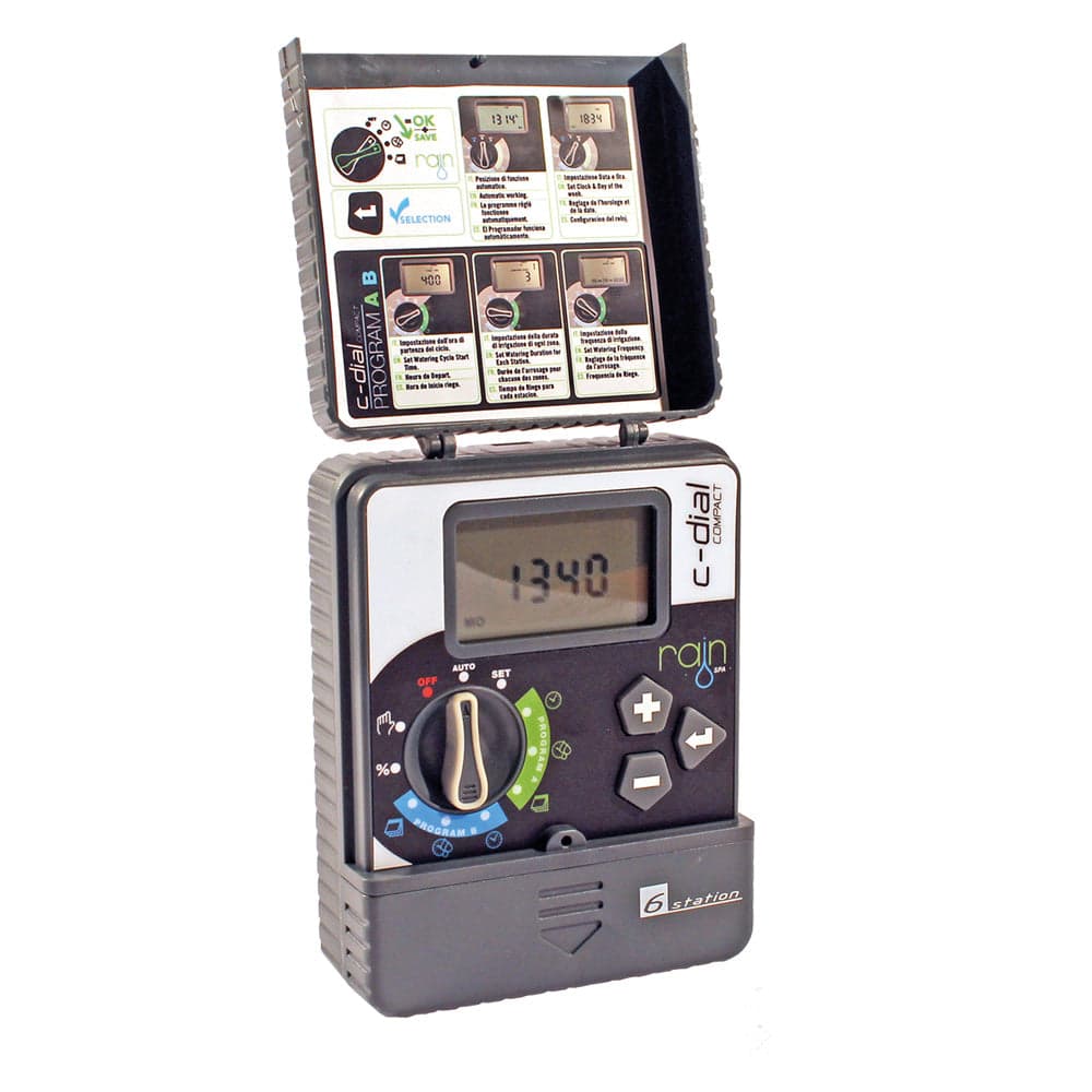 Centralina per Irrigazione Rain 6 Stazioni 24VAC Rain Compact Dial