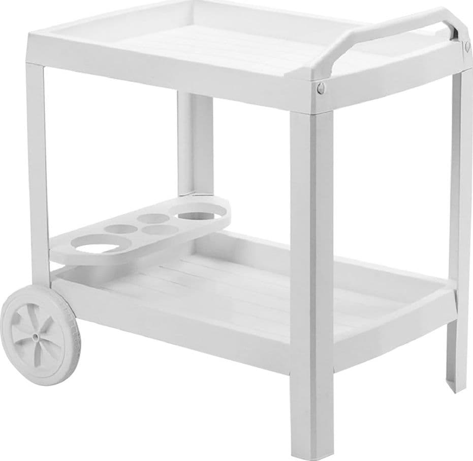 Carrello Portavivande In Plastica 'Astro' Bianco - Ipaeprogarden