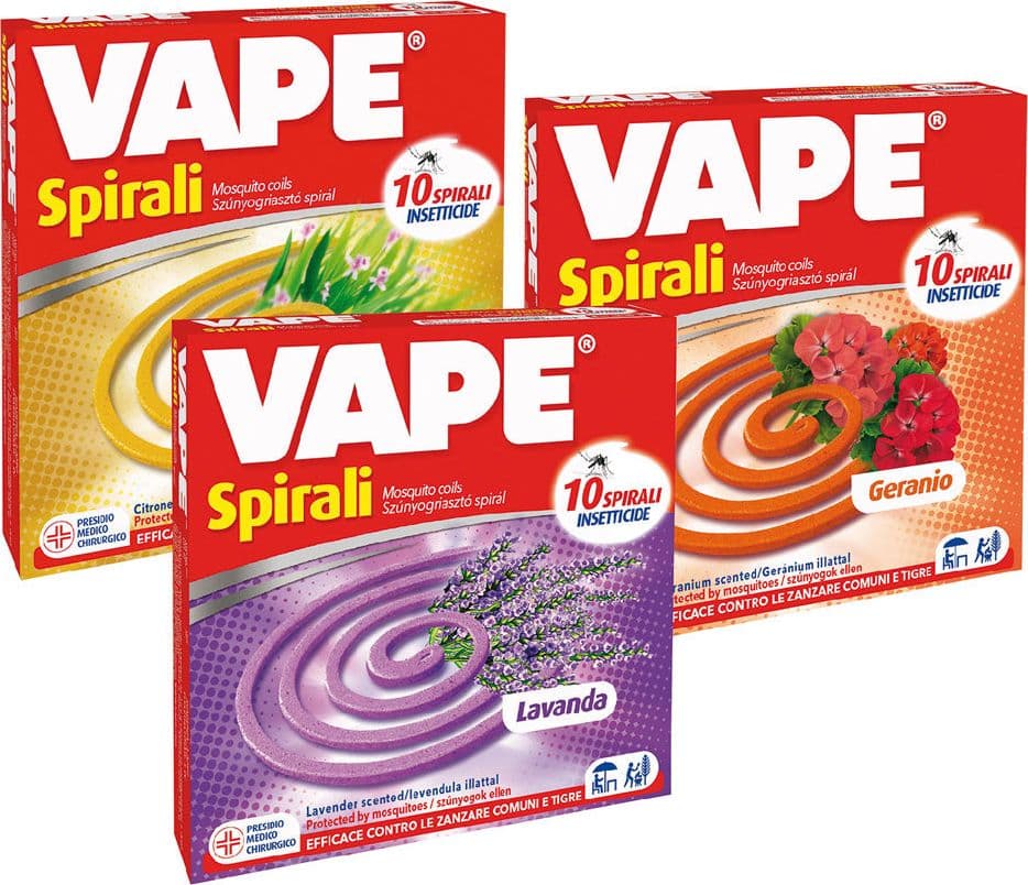 SPIRALI INSETTICIDE PROFUMATE confezione da 10 pezzi- 24 confezione  - VAPE