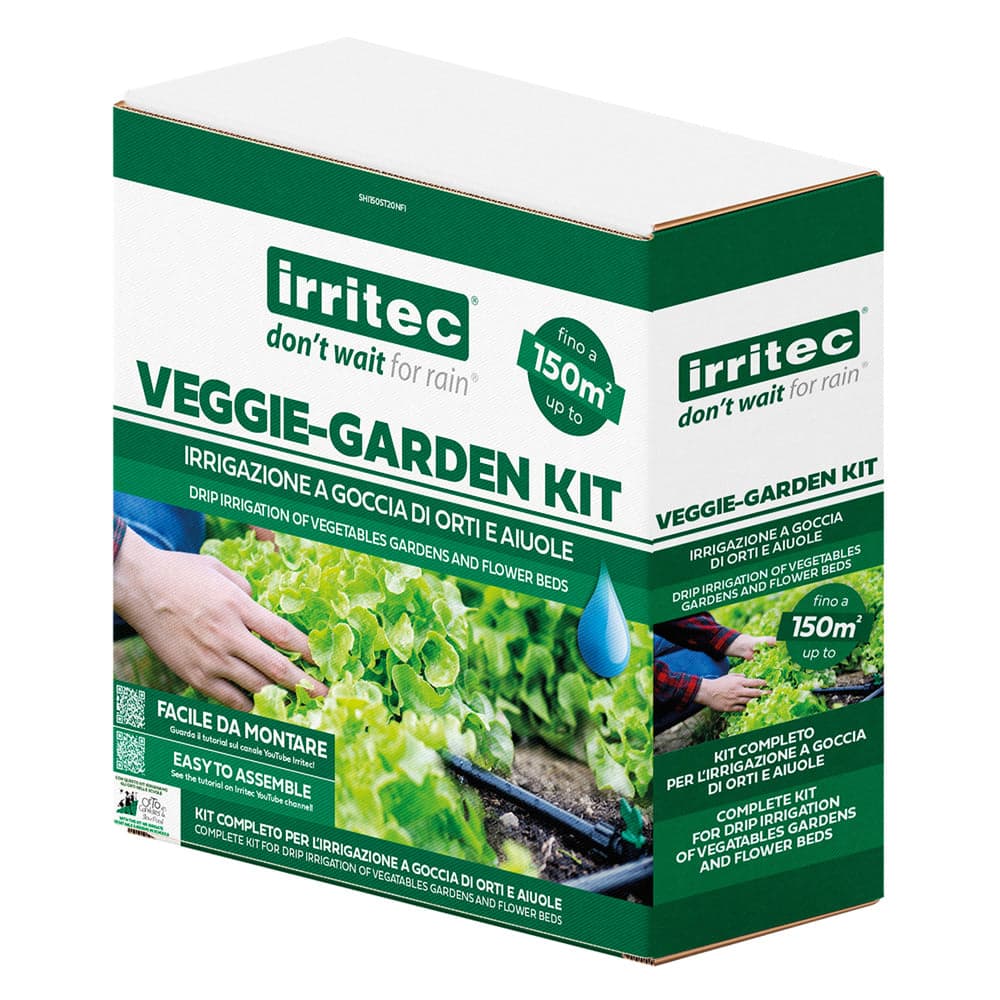 Kit Irrigazione per Orto Copertura Fino a 150 M2 Irritec Veggie Garden