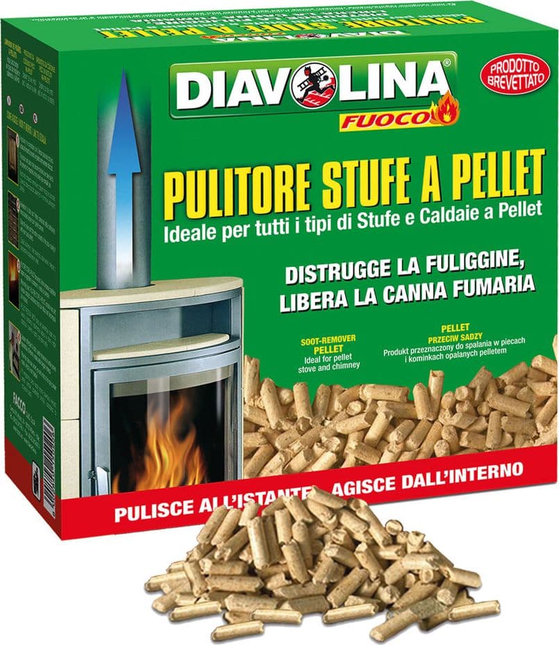 DIAVOLINA 'PELLET - SPAZZACAMINO' art. 15020- 10 confezione  - DIAVOLINA