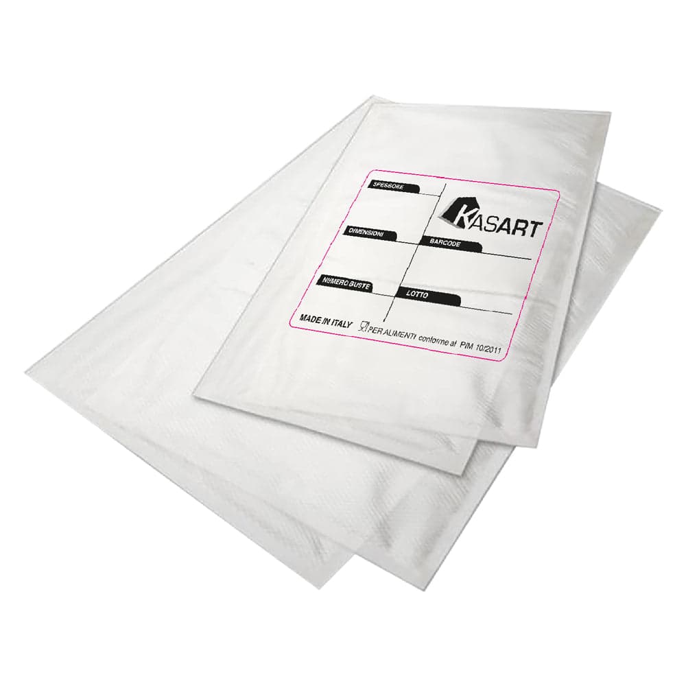 Sacchetti Pretagliati Goffratura A Rombo 12 X 20 - Confezione 100 Pezzi - Kasart