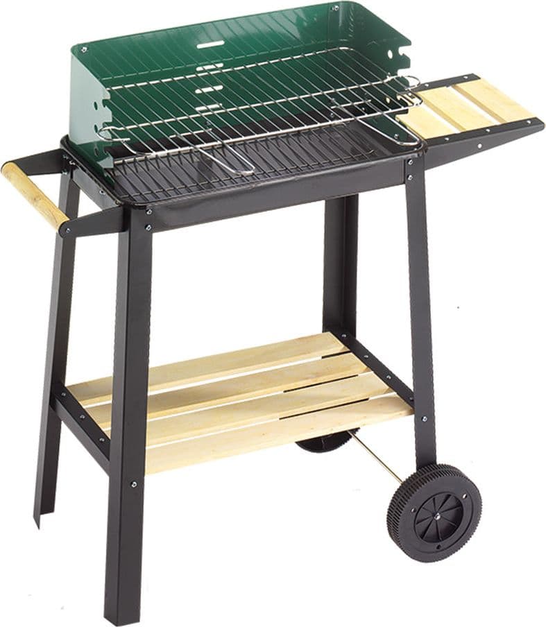 BARBECUE '50-25 GREEN/W' cm. 50x25 - h. cm. 77  - OMPAGRILL