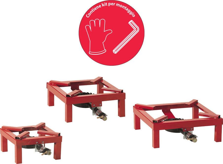 FORNELLONE A GAS 'EXTRA' cm 45 x 45- 2 pezzi  - PALUMBO