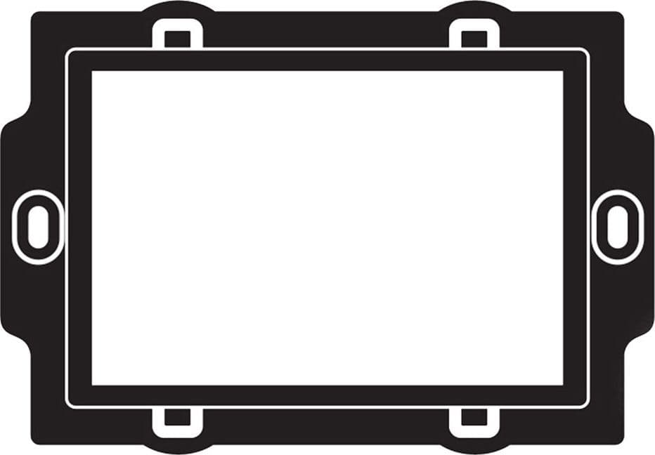 SUPPORTO MODELLO 'PL' PER SERIE PLAIN 3 moduli  - FEB