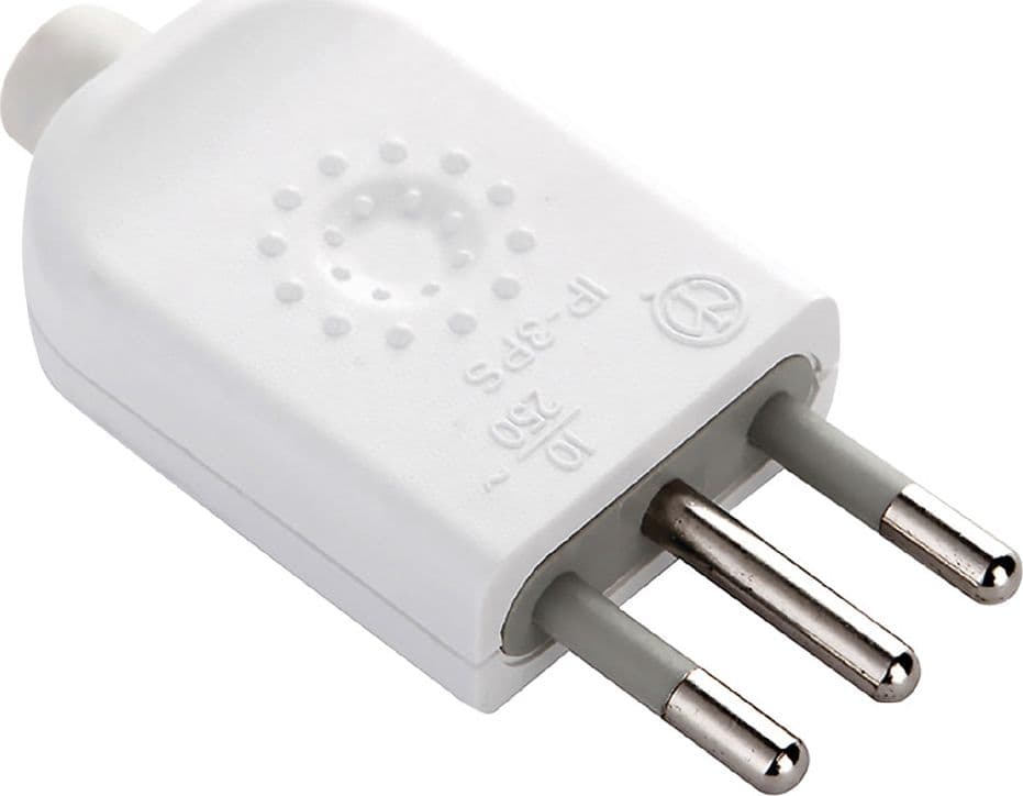 Spina Volante 2P + T 10A Art 71900 Electraline 25 Pezzi