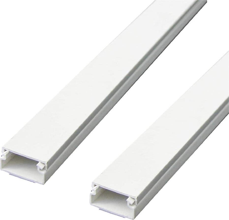 CANALINA PASSACAVI ADESIVA mm 20 x 10 - pack 2 barre da 1 mt. - 60775  - ELECTRALINE