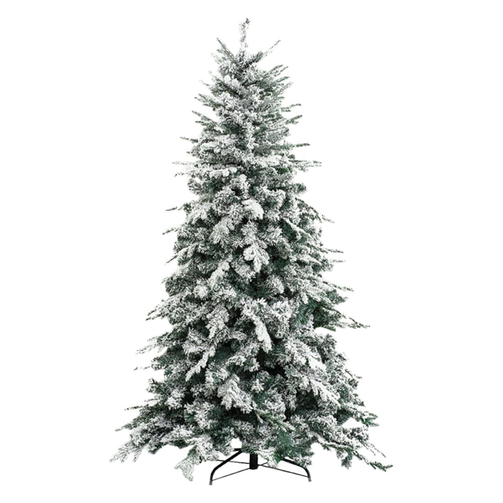 Albero Di Natale Innevato 'Alaska' H.180 Cm - Base 124 Cm / 1366 Rami