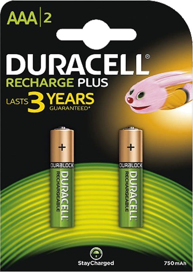 Pila Ministilo Ricaricabile PZ 2 Recharge Plus 750MHA Duracell