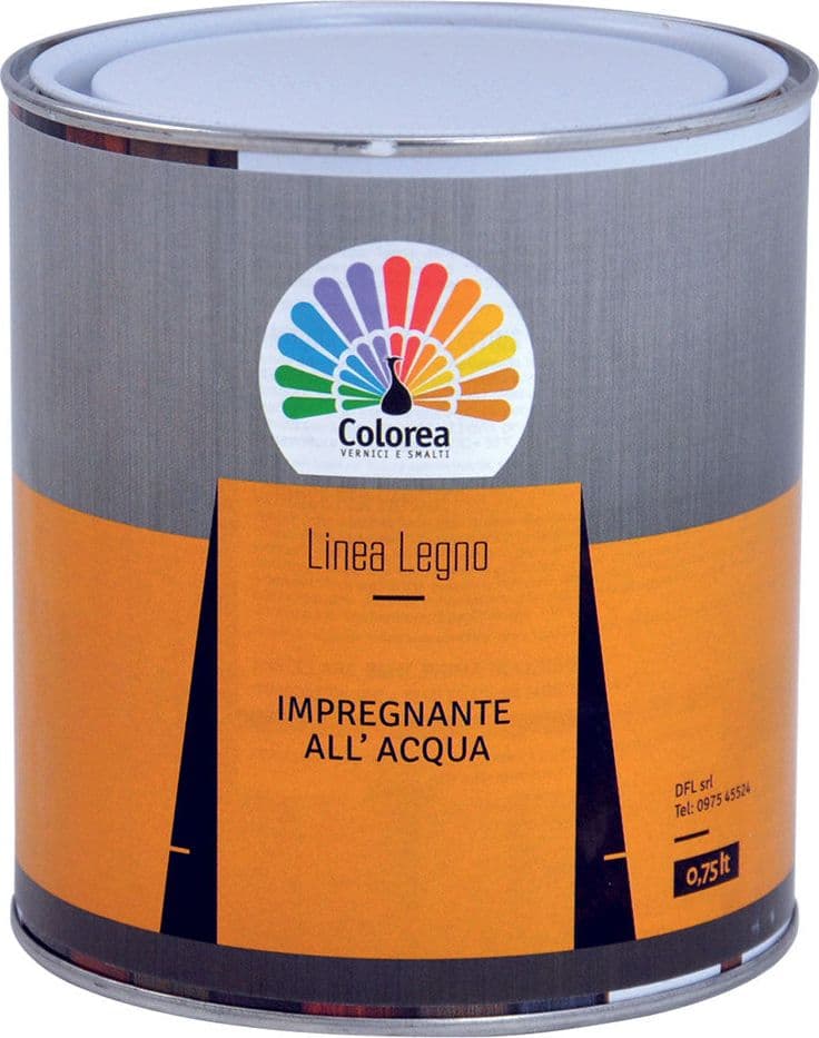Impregnante per Colorea Legno Bianco 6 Pezzi 0,750 Lt