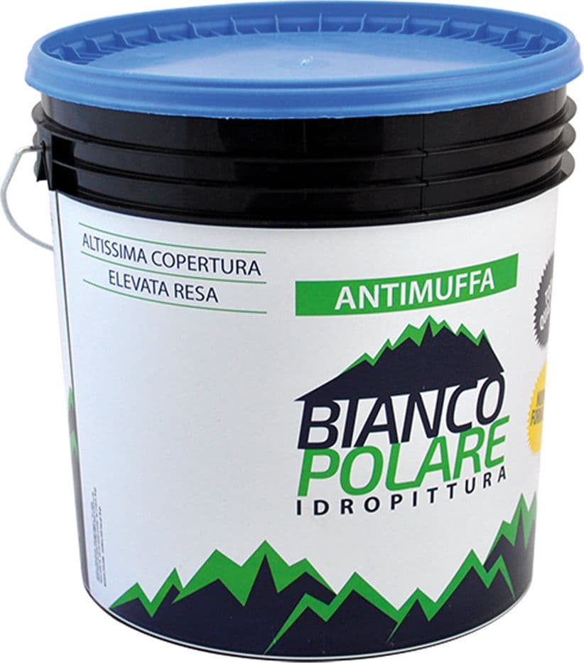 Idropittura Semilavabile Antimuffa Traspirante Bianco Polare 14 lt