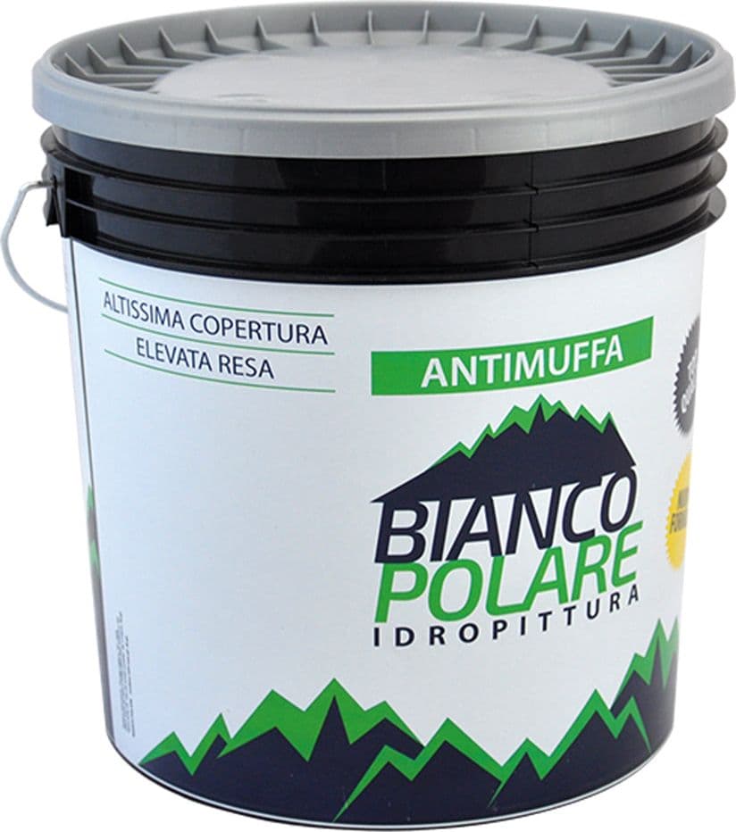 PITTURA AL QUARZO ACRILICO ANTIMUFFA lt 14  - BIANCO POLARE