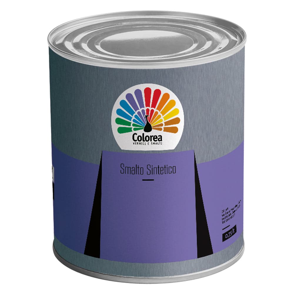 Smalto Sintetico Colorea Colorea Rosso Fuoco 2 Pezzi 2,5 lt