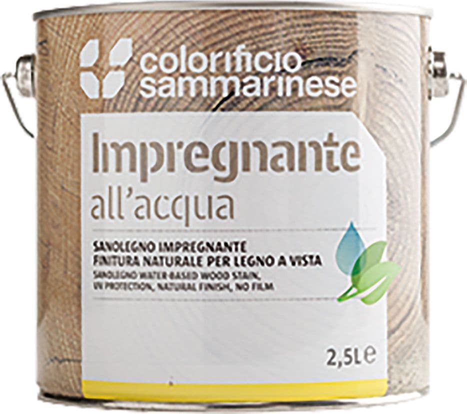 IMPREGNANTE 'SANOLEGNO' Lt. 0,750 Castagno- 6 pezzi  - COLORIFICIO SAMMARINESE