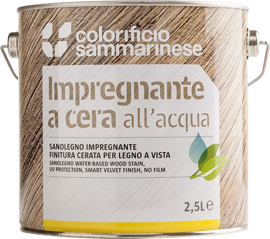 IMPREGNANTE 'SANOLEGNO' Lt. 0,750 Noce Chiaro- 6 pezzi  - COLORIFICIO SAMMARINESE