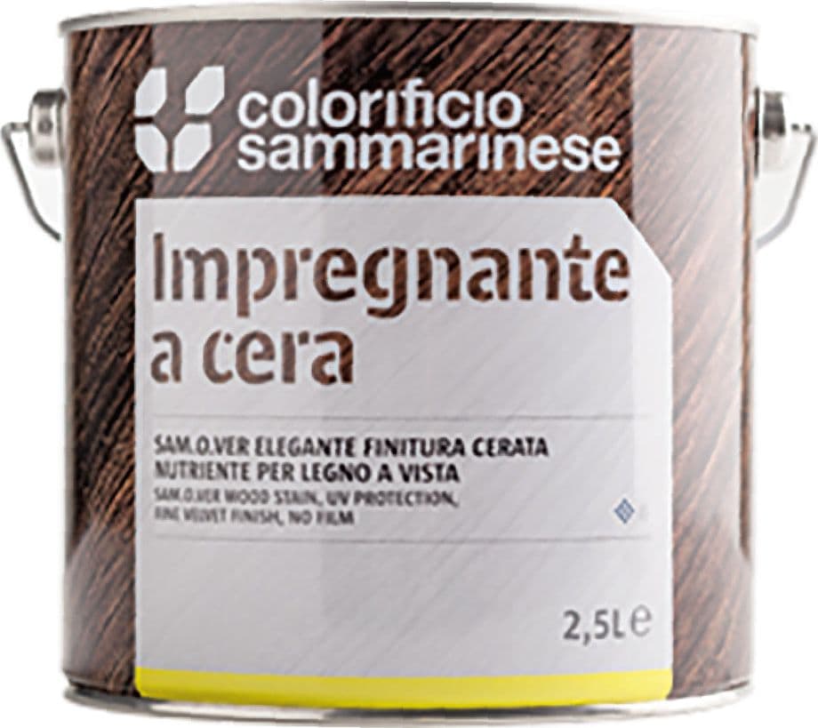 IMPREGNANTE A CERA 'SAMOLEGNO' Lt. 0,750 Trasparente Incolore- 6 pezzi  - COLORIFICIO SAMMARINESE