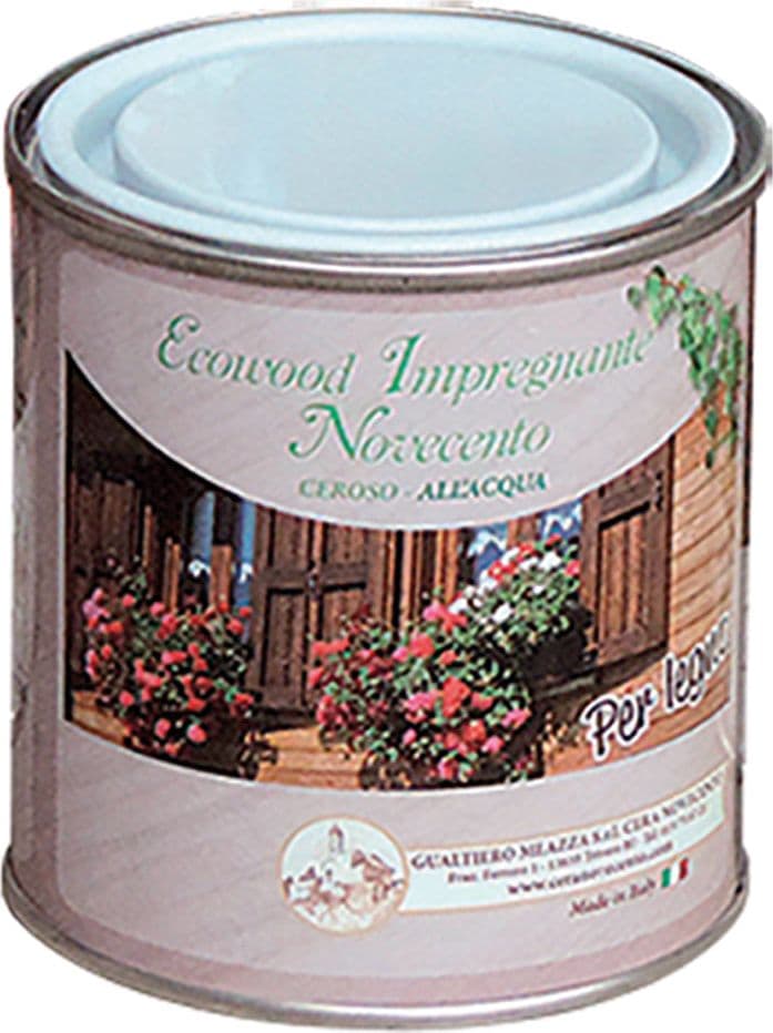 Impregnante Ceroso All'Acqua Ecowood Castagno Novecento 750 ml