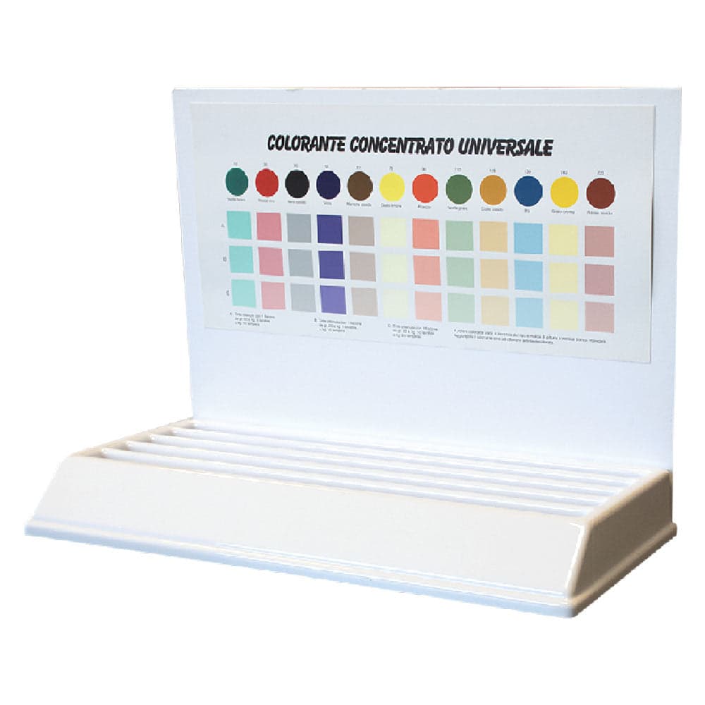 Espositore Da Banco Coloranti 'Colorea' Cm 51 X 13 X H 23 - In Cartone 1 Scomparto