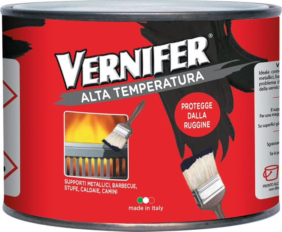 SMALTO ALTA TEMPERATURA ml. 500 - nero satinato (4765)  - AREXONS
