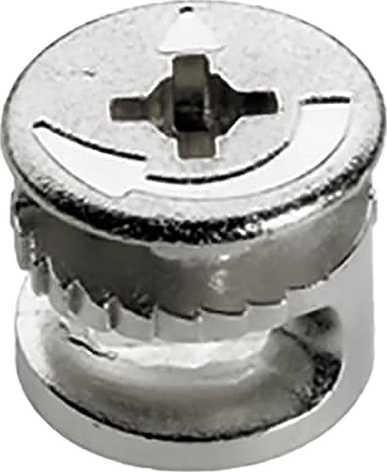 GIUNZIONE ECCENTRICA CON BORDO E TIRANTE mm.10 x h.11 c/tirante legno - pz 4  - Blister Koncreto