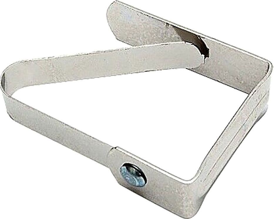 Fermatovaglia a Molla Bianco 12 Blister da 4 Pezzi 40 X 55 mm