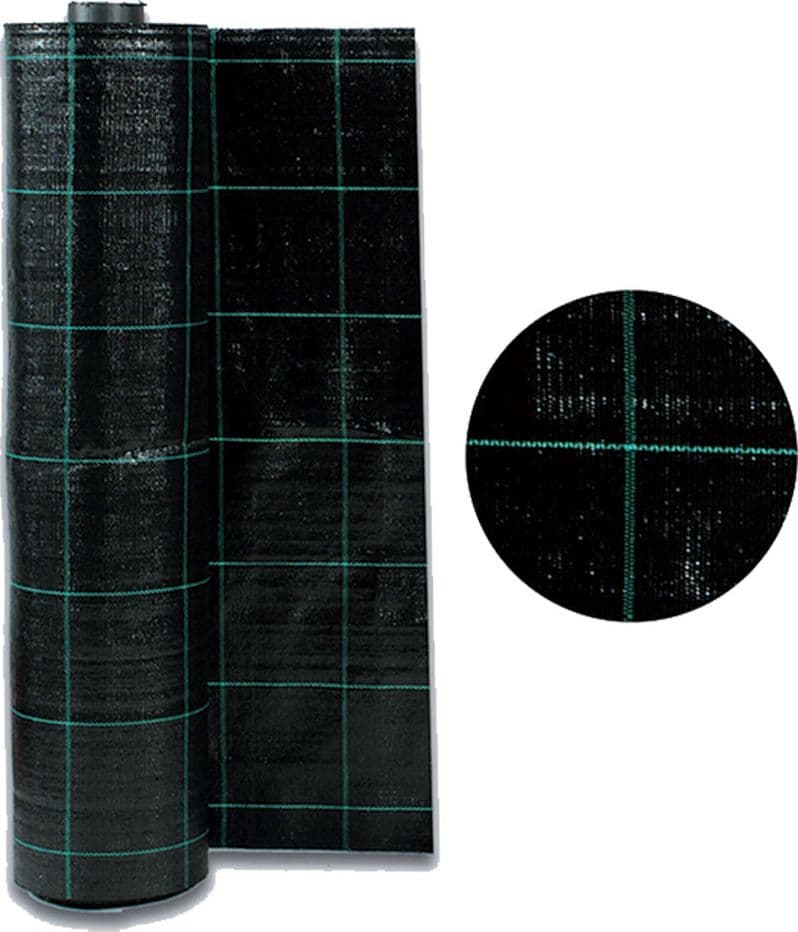 Telo Per Pacciamatura H. Cm 165 X 100 Mt - Nero - Lif
