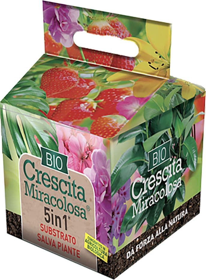 CONCIME ORGANICO 'SUBSTRATO SALVA PIANTE' lt 15  - CRESCITA MIRACOLOSA