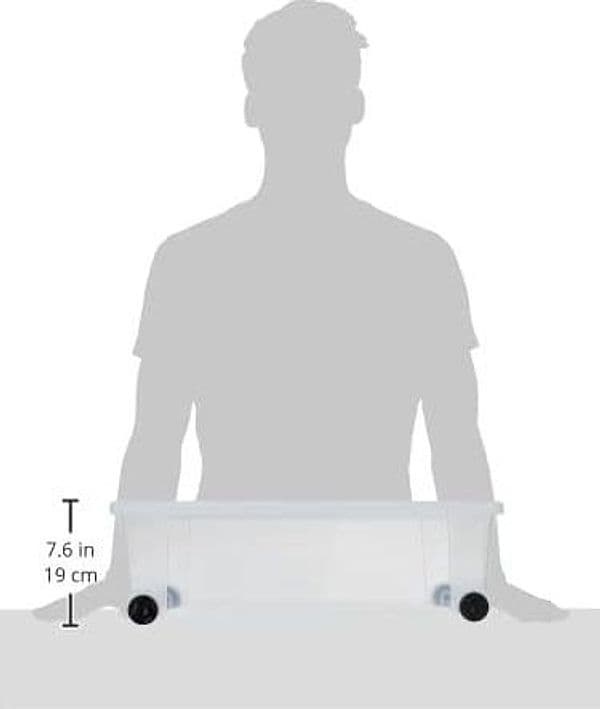 Stefanplast Contenitore Multiuso Rollbox Con Ruote Lt. 30 - Cm. 59X39X18,5 H in Contenitori con coperchio BricoGo - Marano di Napoli, commercioVirtuoso.it