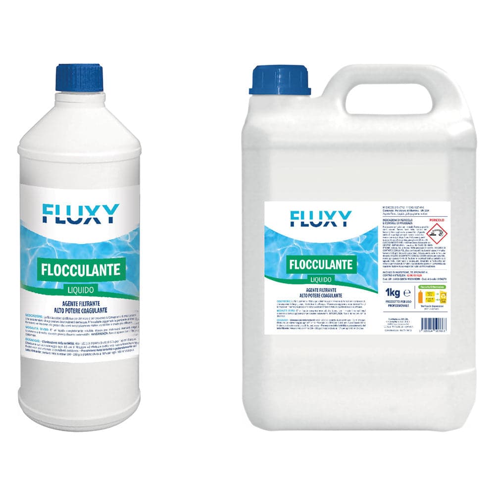 Flocculante Liquido Tanica Fluxy 4 Pezzi 5 kg