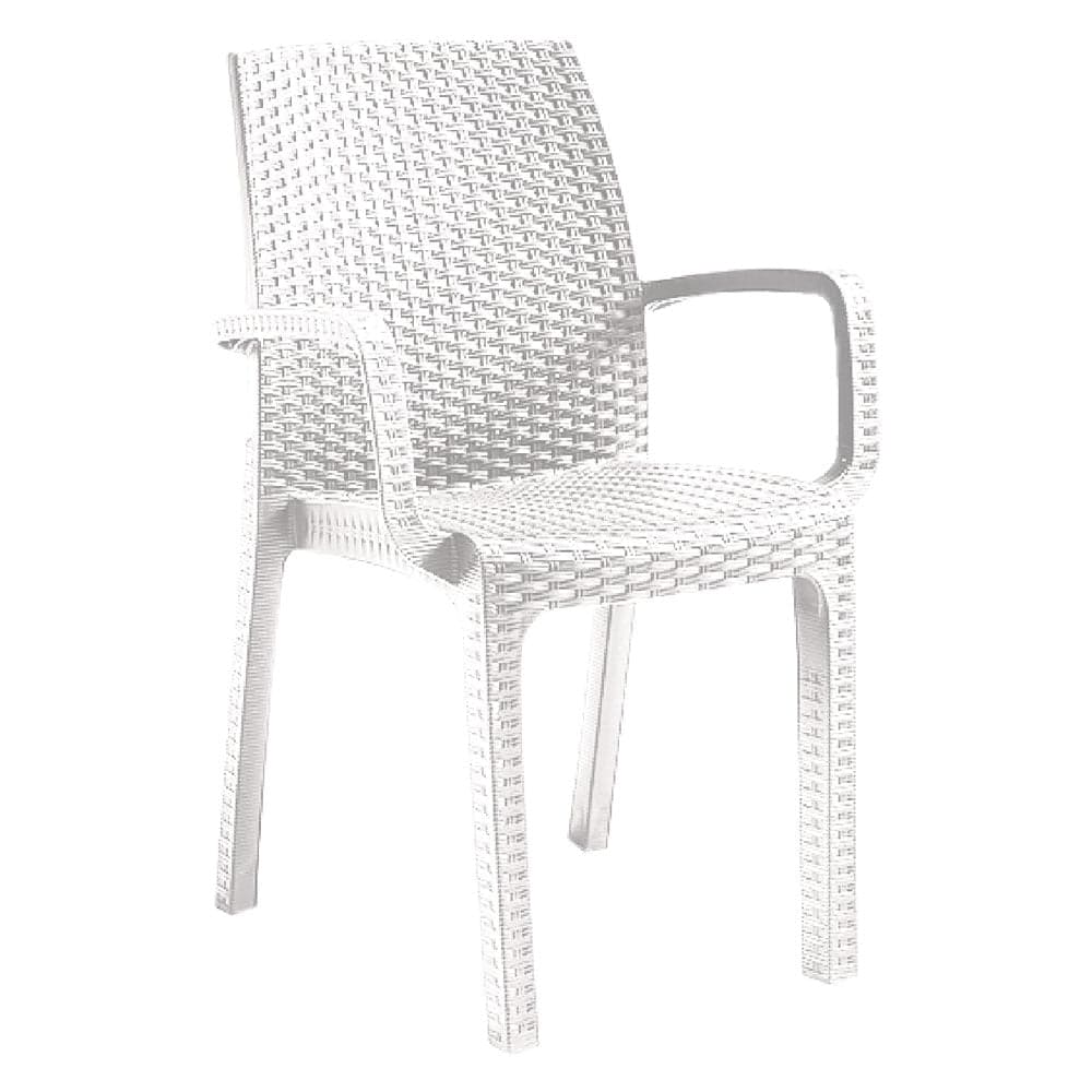 SEDIA IN POLIPROPILENE 'VERONA ARMCHAIR' bianco  - BICA