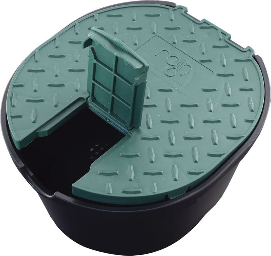 POZZETTO CIRCOLARE CON COPERCHIO ø cm 16,8 x 14,9 - H 11,6  - RAIN