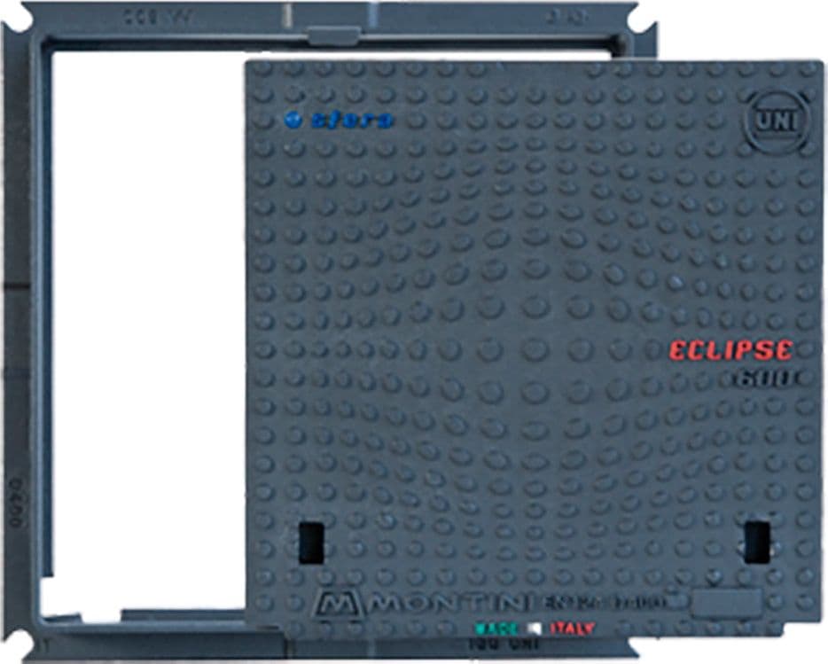 CHIUSINO IN GHISA CLASSE D400 ECLIPSE - 60 x 60 - Kg 43  - MONTINI