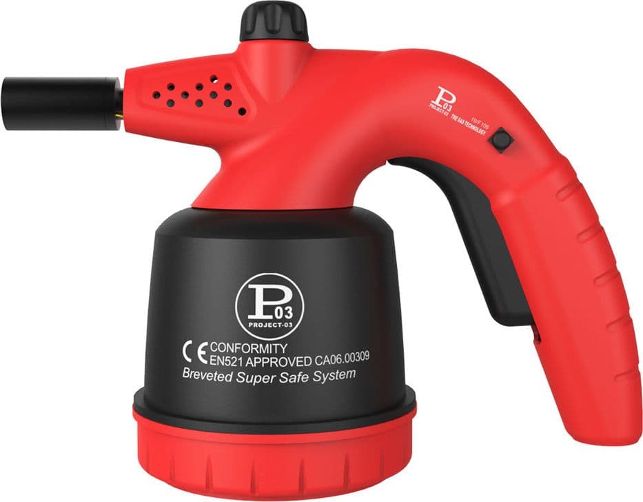 Saldatore a Gas da Riscaldo Leva Rapida Modello Corpo Plastica Hellfire Pl