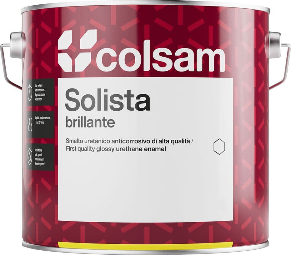 SMALTO SINTETICO BRILLANTE 'SOLISTA' Lt. 0,375 Verde- 6 pezzi  - COLORIFICIO SAMMARINESE