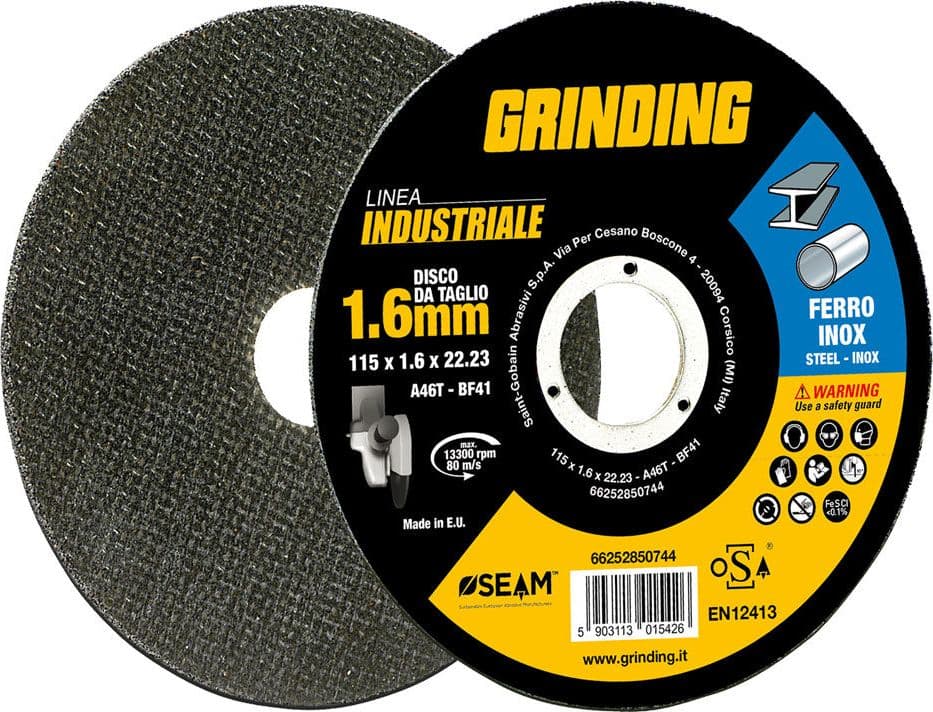 Mola Abrasiva per Grinding Grinding Linea Industriale 5 Pezzi Ø 230 x 2,0