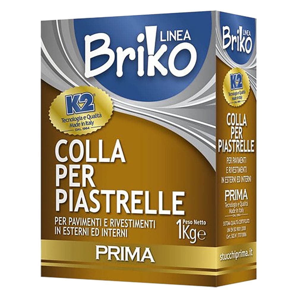 Collante in Polvere per Piastrelle Sacchetta K2 Briko K2 4 Pezzi 4 kg