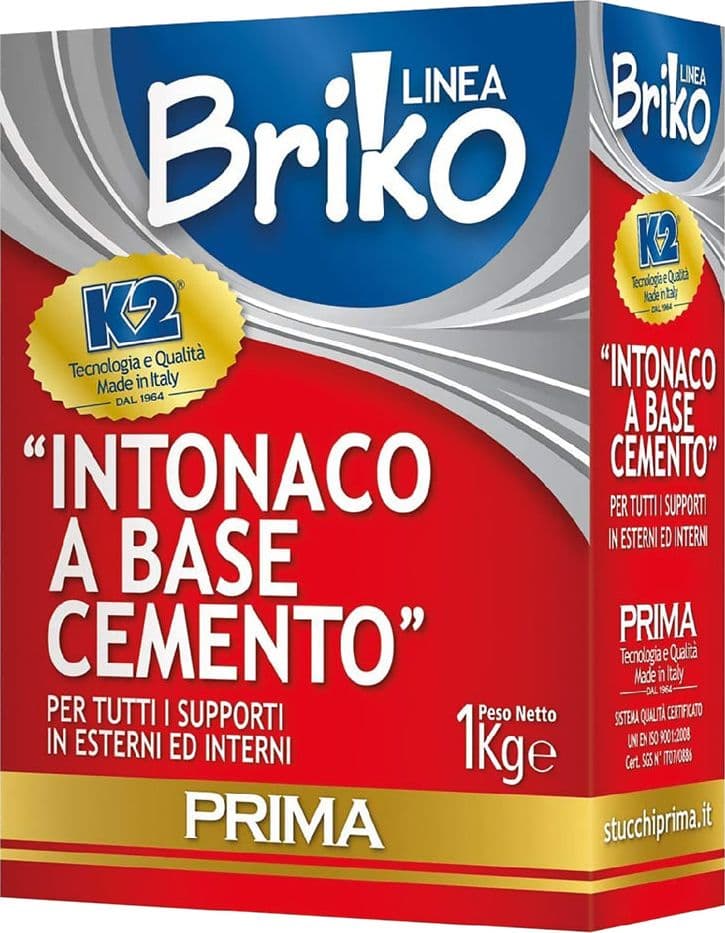 Intonaco Cemento in Sacchetta K2 Briko K2 4 Pezzi 4 kg