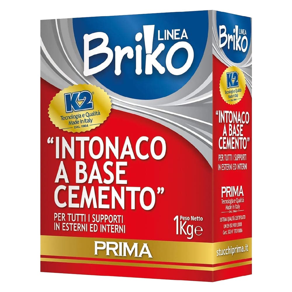 Intonaco Cemento in Sacchetta K2 Briko K2 4 Pezzi 4 kg