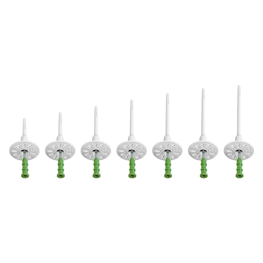 Tassello Pannelli Isolanti con Chiodo Acciaio 135 mm 200 Pezzi Ø 4,4 mm