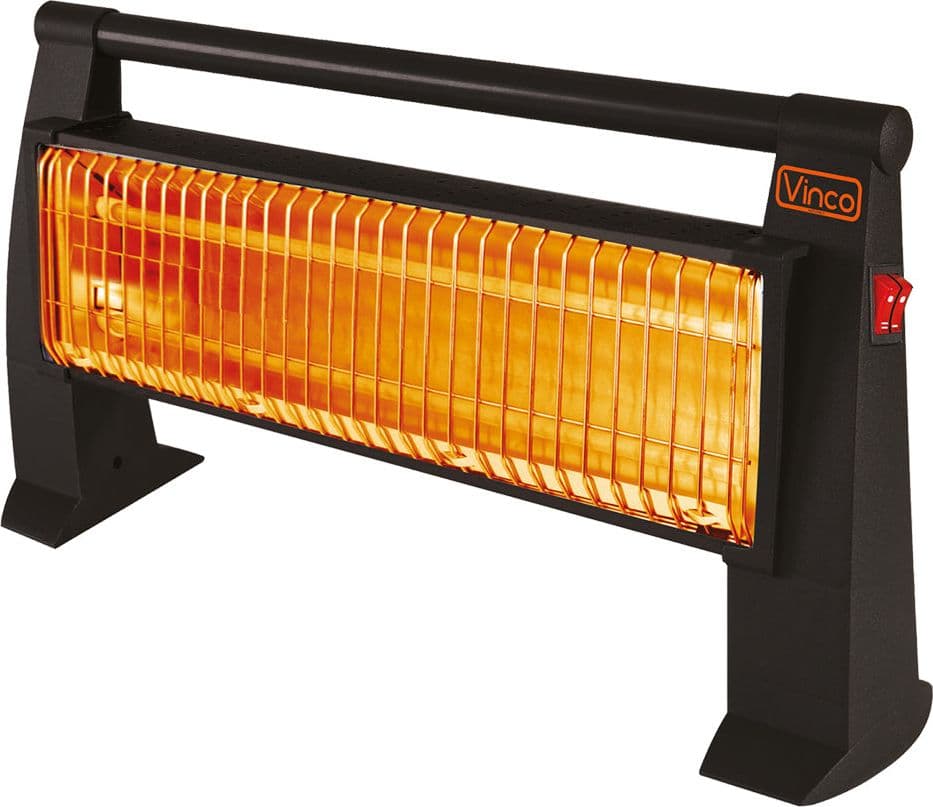Stufa al Quarzo da Pavimento Vinco 70149 Colore Nero