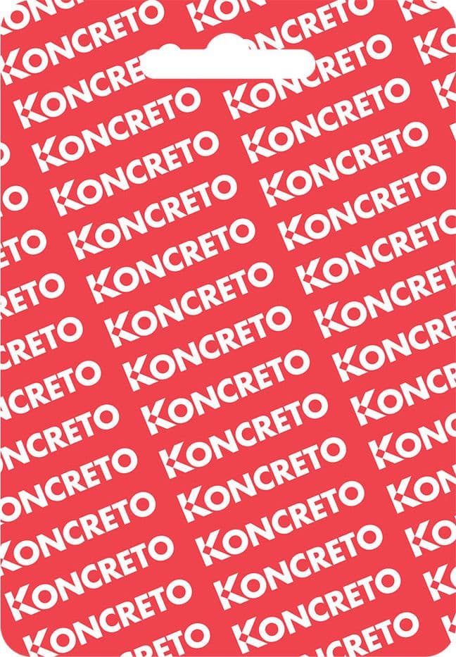 Cartellino Fine Corsa Koncreto 80 x 125 mm