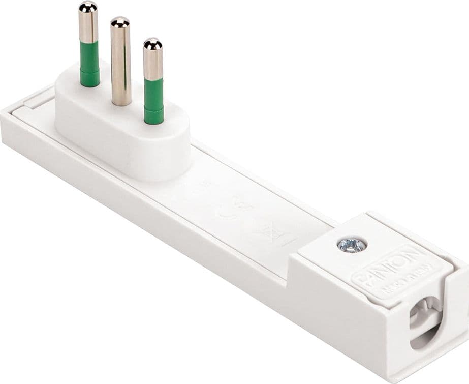 SPINA VOLANTE PIATTA 'CLOCK' 2P+T 16A  - FANTON
