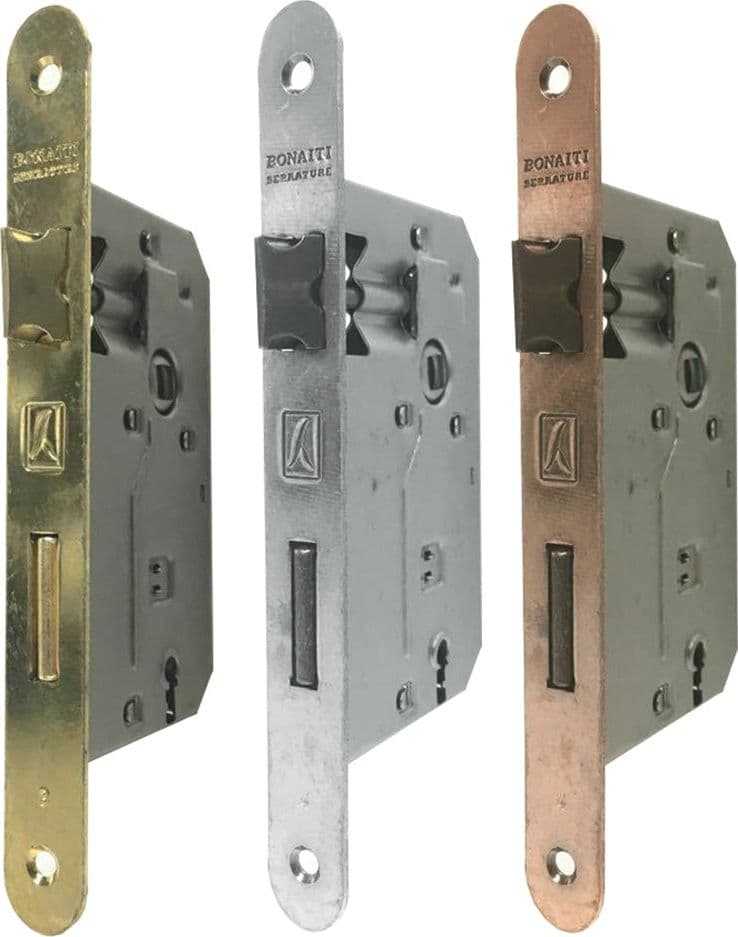 SERRATURA 'PATENT' B.T. ottonato verniciato  E 45  - BONAITI