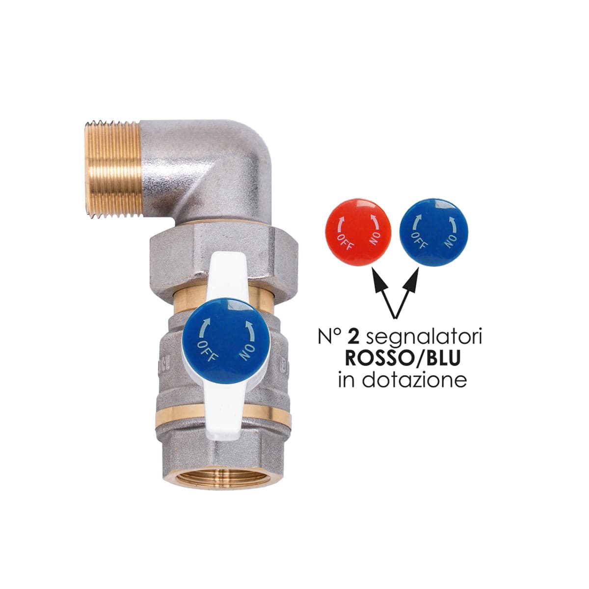 Valvola A Squadra Per Collettori Mf- 1/2 Mf- Dh- Pezzi 1 in Ventilatori bagno BricoGo - Marano di Napoli, commercioVirtuoso.it