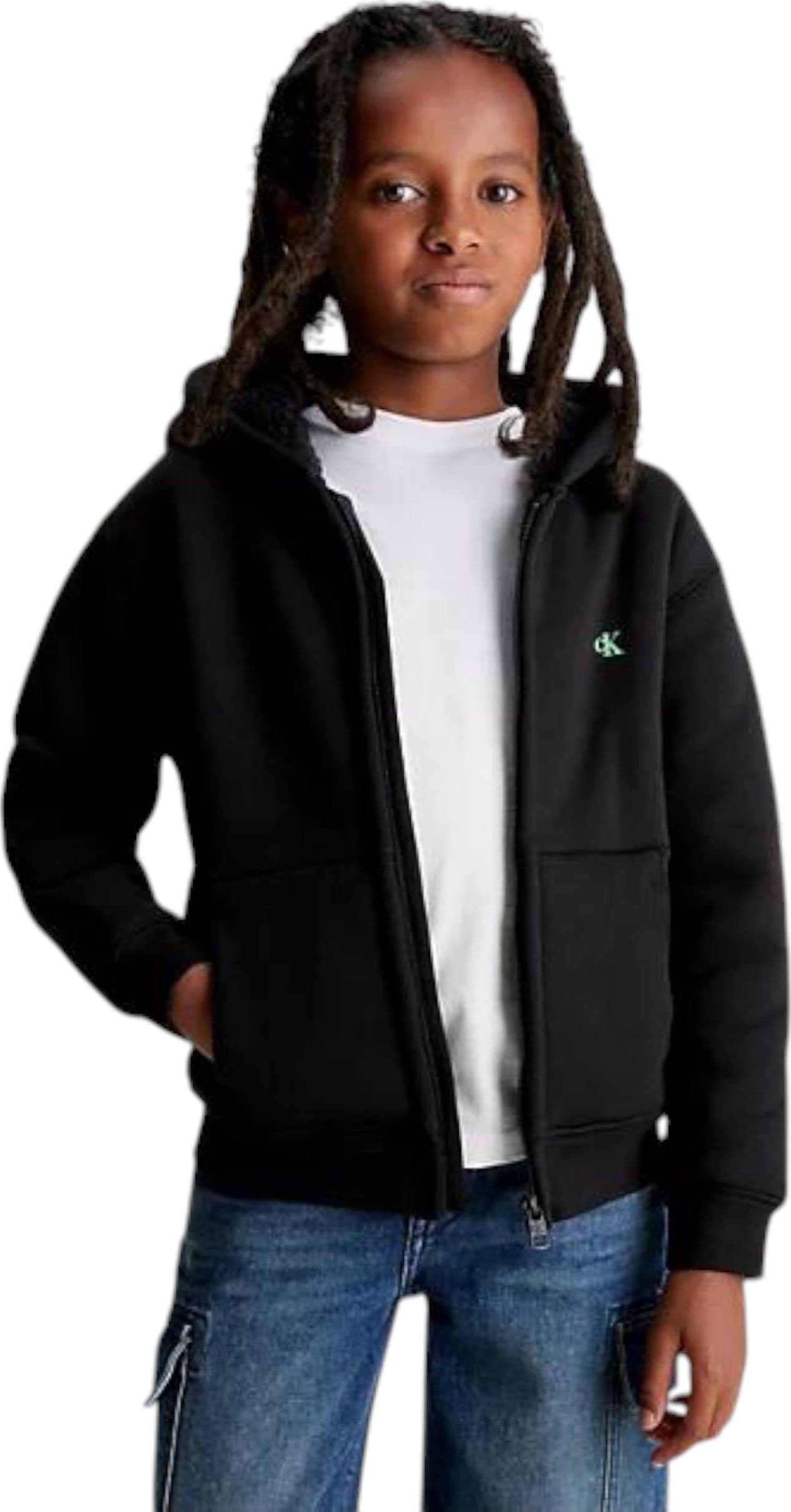 calvin klein Felpa Bambino unisex Calvin Klein Full Zip da bambino in Felpe senza cappuccio Drestige - Casamassima, commercioVirtuoso.it