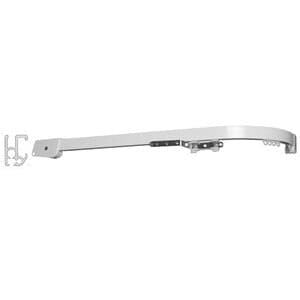 Scorritenda Grecia In Alluminio 150/20 Cm Bianco- 1,0 Pz