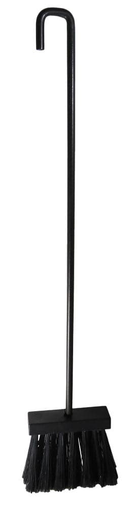 Scopino per camino modello Vesuvio in acciaio verniciato con setole in PVC lunghezza 54 cm